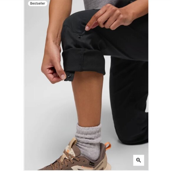 🌿 prAna Halle Pant in Dark Charcoal | Size 4 | Low Rise Straight Leg - Picture 6 of 11